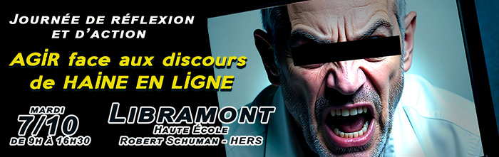Le Centre d’Action Laïque de la province de Luxembourg et son service Maison Arc-en-Ciel organisent une journée pour découvrir des ressources institutionnelles, des outils pratiques et des pistes d’action concrètes afin de lutter contre les discours de haine en ligne avec Unia et La Cible.